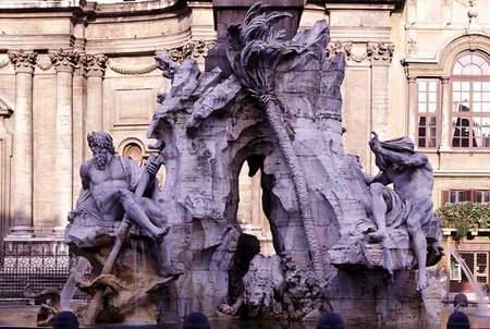 Fontana dei Quattro Fiumi (Fountain of the Four Rivers) from Gianlorenzo Bernini