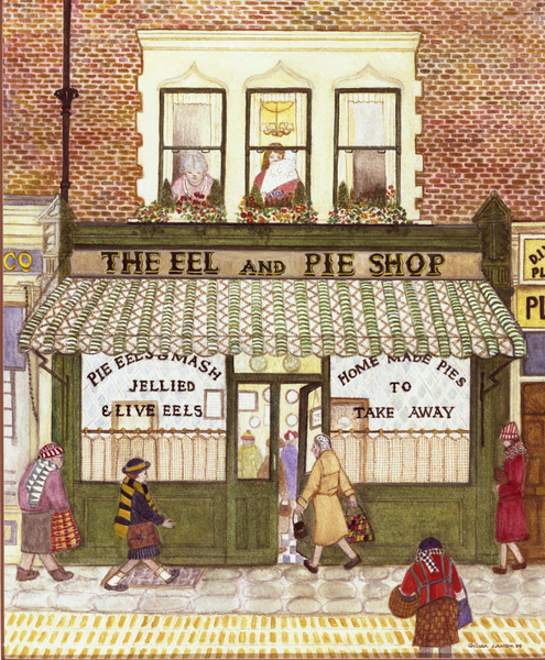 The Eel and Pie Shop from  Gillian  Lawson