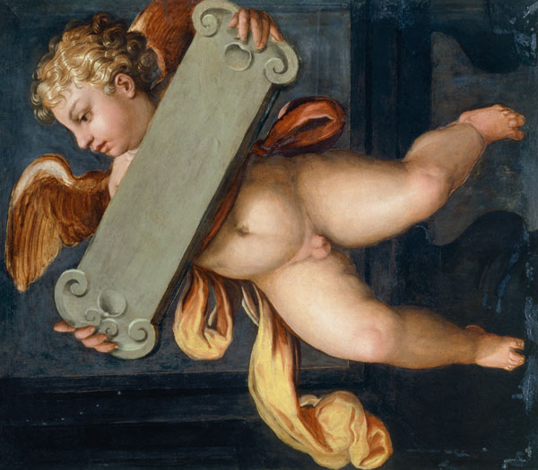 G.Vasari, Putto mit Tafel from Giorgio Vasari