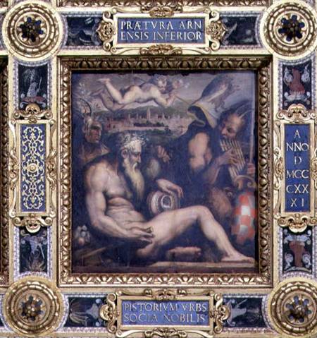 Allegory of the town of Pistoia from the ceiling of the Salone dei Cinquecento from Giorgio Vasari