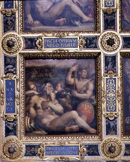 Allegory of the town of Prato from the ceiling of the Salone dei Cinquecento from Giorgio Vasari