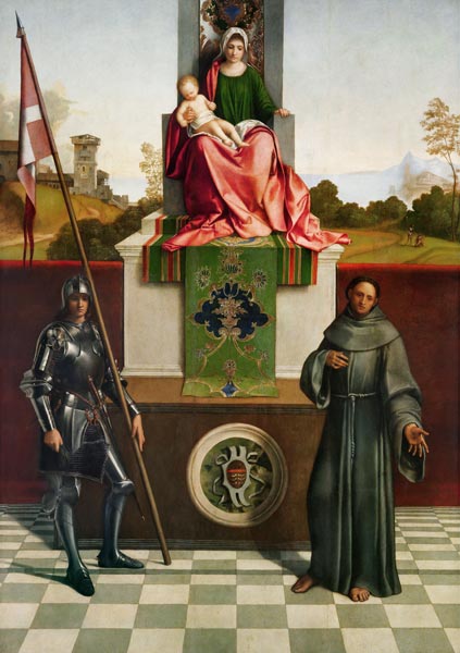 Madonna and Child with Saints Liberale and Francis (The Castelfranco Madonna) c.1506 from (Giorgio da Castelfranco) Giorgione
