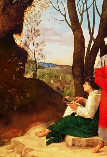 The Three Philosophers (detail of 54291) from (Giorgio da Castelfranco) Giorgione