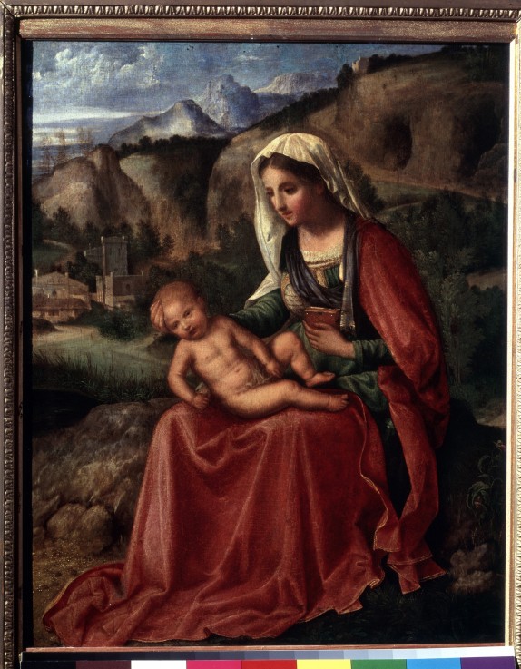 The Virgin and Child in a Landscape from Giorgione