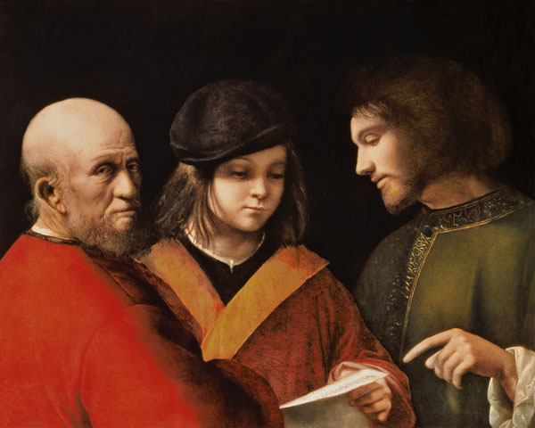 The Three Ages of Man from Giorgione (eigentl. Giorgio Barbarelli oder da Castelfranco)