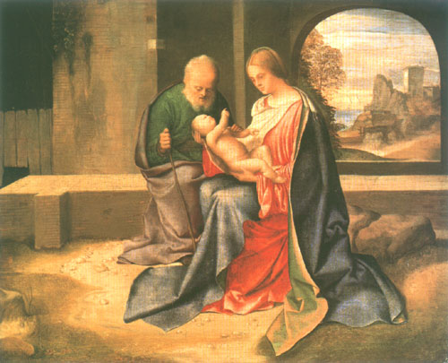 Die heilige Familie from Giorgione (eigentl. Giorgio Barbarelli oder da Castelfranco)