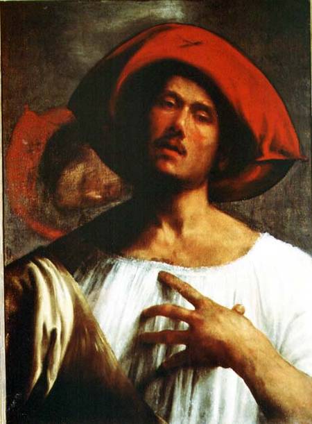 Young Man Singing from Giorgione (eigentl. Giorgio Barbarelli oder da Castelfranco)