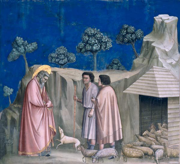 Giotto, Joachim unter den Hirten from Giotto (di Bondone)