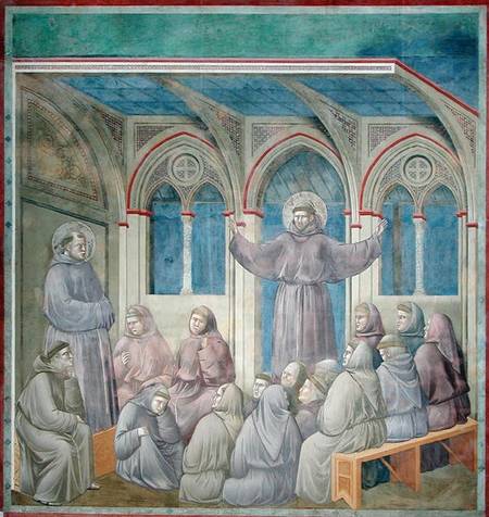 The Apparition at the Chapter House at Arles from Giotto (di Bondone)
