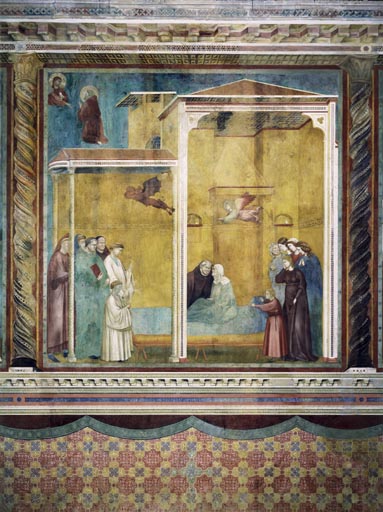 Die Beichte der voruebergehend wieder zum Leben erweckten Frau from Giotto (di Bondone)