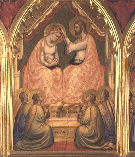 The Coronation of the Virgin Polyptych (centre panel) from Giotto (di Bondone)