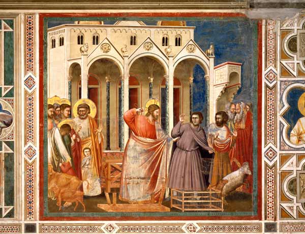Giotto, Austreibung der Wechsler from Giotto (di Bondone)