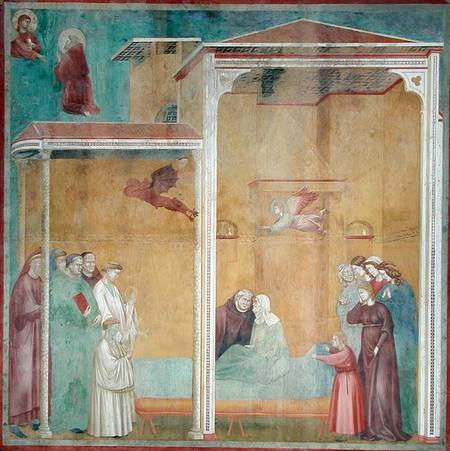 St. Francis Revives the Unatoned Woman to Facilitate her Confession from Giotto (di Bondone)