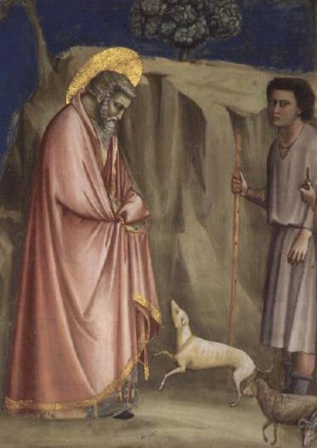 Joachim among the Shepherds from Giotto (di Bondone)