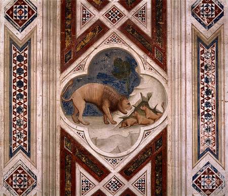 Lion with his Cubs from Giotto (di Bondone)