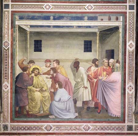 The Mocking of Christ from Giotto (di Bondone)