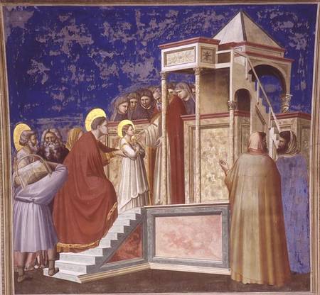 The Presentation of the Virgin at the Temple from Giotto (di Bondone)