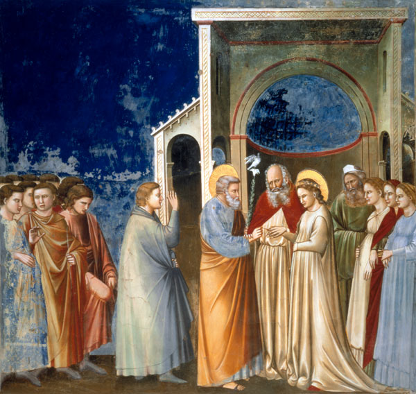 The Marriage of the Virgin from Giotto (di Bondone)