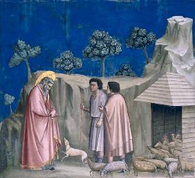 Giotto, Joachim unter den Hirten