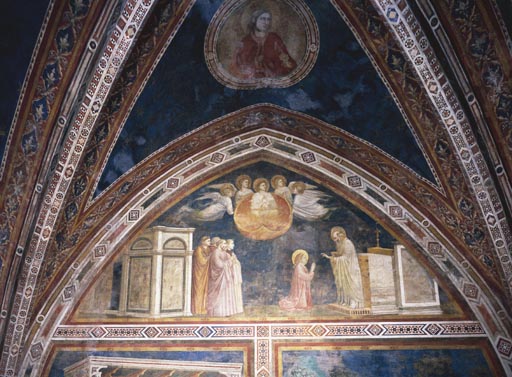 Die Kommunion der hl. Maria Magdalena from Giotto (Schule)