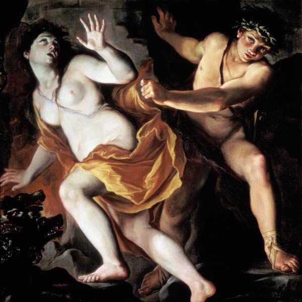 Orpheus and Eurydice, 1695-1705 from Giovanni Antonio Burrini or Burino