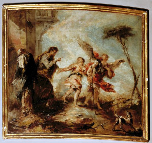 G.A.Guardi, Abreise des jungen Tobias from Giovanni Antonio Guardi