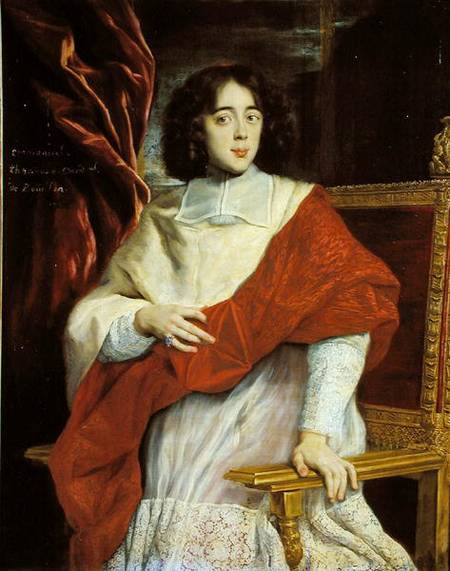Emmanuel-Theodose de la Tour d'Auvergne (1643-1715) Cardinal de Bouillon from Giovanni Batt. Baccicio Gaulli