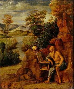 St. Jerome, c.1500 (oil on panel)