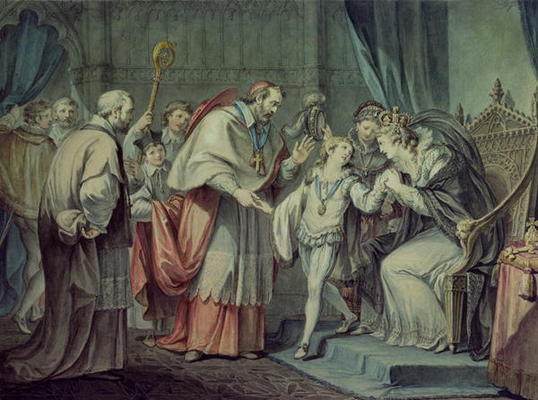 Richard, Duke of York, taking leave of his Mother, Elizabeth Woodville, in the Sanctuary, Westminste from Giovanni Battista Cipriani