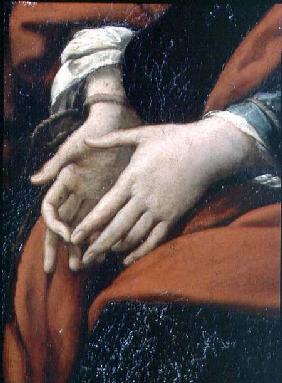 The Martyrdom of SS. Rufina and Seconda, known as the 'three-handed picture', detail of bound hands,