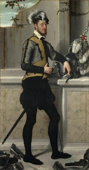 A Knight with his Jousting Helmet Count Faustino Avogardo (?)  Il Cavaliere dal Piede Ferito Conte F