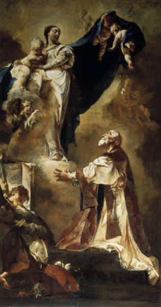 G.B.Piazzetta, Maria erscheint Filippo from Giovanni Battista Piazzetta