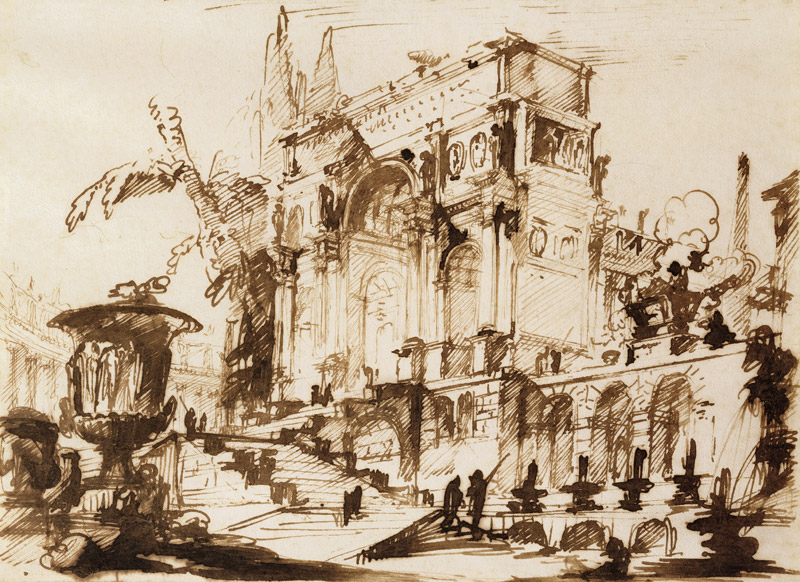 Classical Drawings (pen & ink on paper) from Giovanni Battista Piranesi