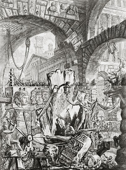The Man on the Rack, plate II from ''Carceri d''Invenzione'', c.1749 from Giovanni Battista Piranesi