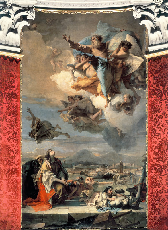 G.B.Tiepolo, Fuerbitte der Hl.Thekla from Giovanni Battista Tiepolo
