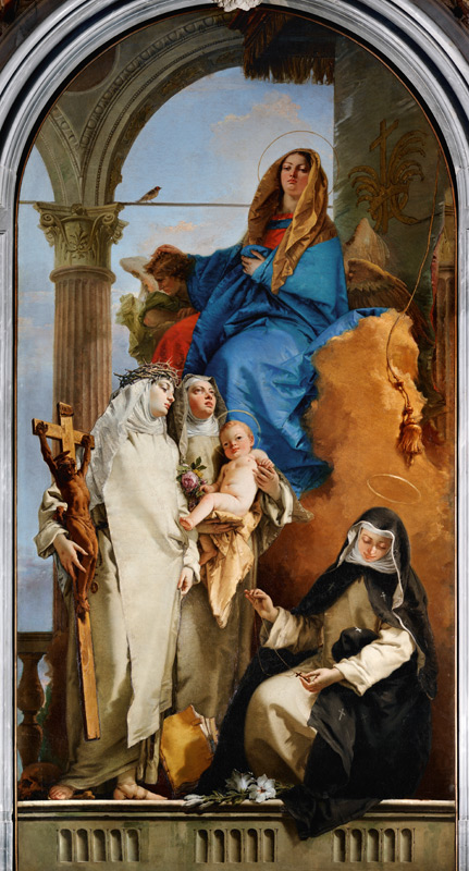 G.B.Tiepolo, Maria mit Dominikanerinnen from Giovanni Battista Tiepolo