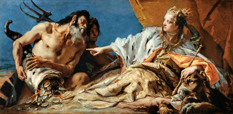 Neptun überreicht Venezia die Gaben des Meeres from Giovanni Battista Tiepolo