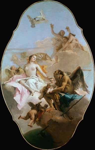 Venus, ceiling painting from Giovanni Battista Tiepolo