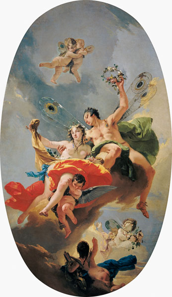 G.B.Tiepolo, Zephir und Flora from Giovanni Battista Tiepolo