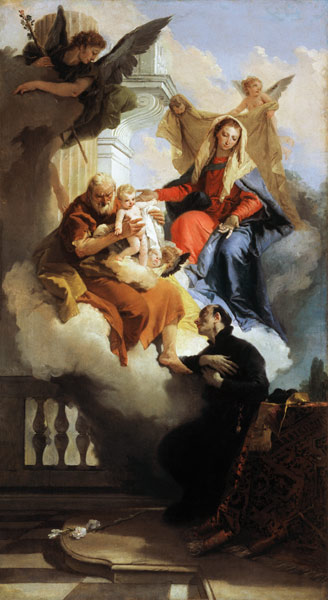 G.B.Tiepolo, Hl.Familie und Hl.Kajetan from Giovanni Battista Tiepolo