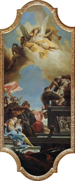 Die Errichtung der Statue für eine Kaiserin from Giovanni Battista Tiepolo