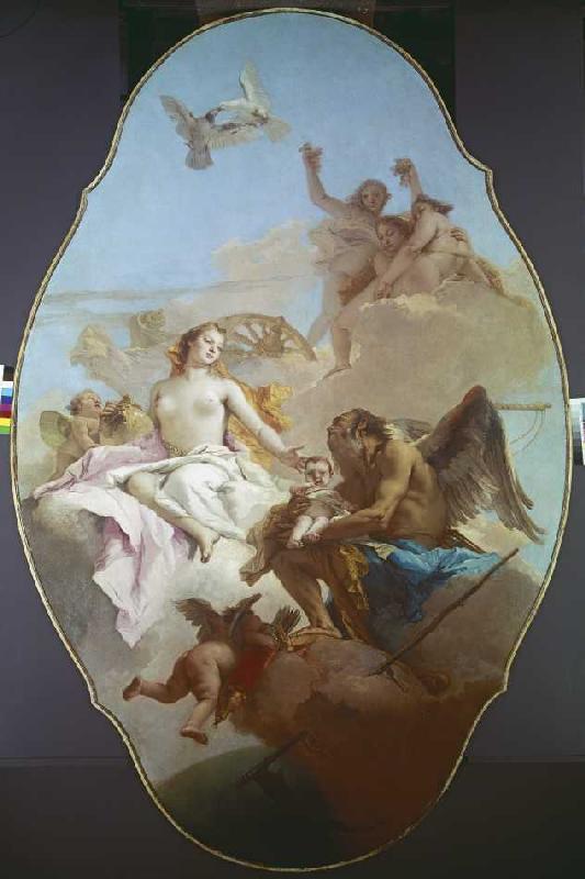 Eine Allegorie mit Venus und der Zeit from Giovanni Battista Tiepolo
