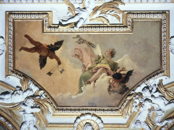 G.B.Tiepolo, Engel mit Lilie u.Guertel from Giovanni Battista Tiepolo