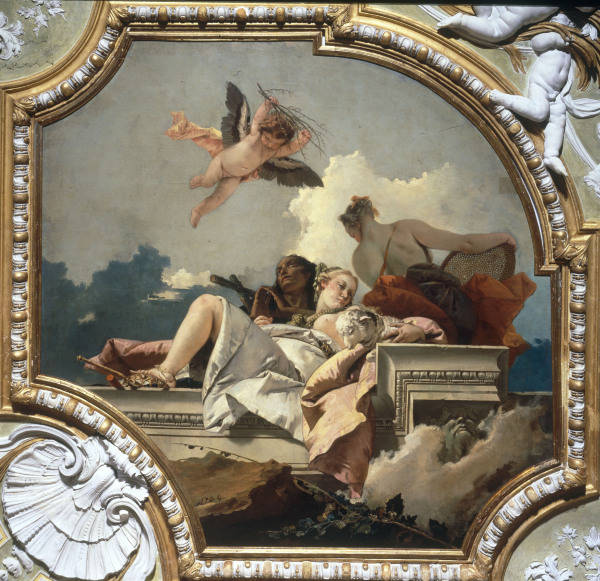 G.B.Tiepolo, Humilitas, Mansuetudo... from Giovanni Battista Tiepolo