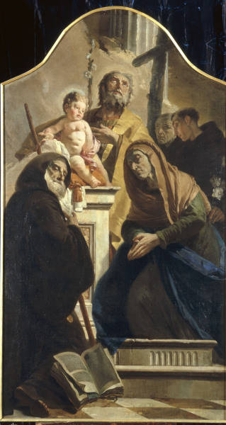 G.B.Tiepolo, Joseph mit Jesusknabe u.Hlg from Giovanni Battista Tiepolo
