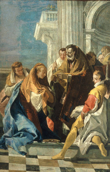 G.B.Tiepolo, Kommunion der Hl.Lucia from Giovanni Battista Tiepolo