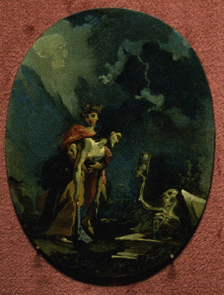 G.B.Tiepolo, Memento mori from Giovanni Battista Tiepolo