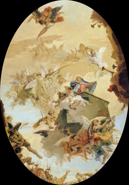 G.B.Tiepolo, Ueberfuehrung des Hl.Hauses from Giovanni Battista Tiepolo