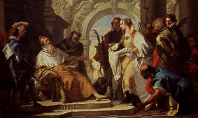 Die Heiligen der Familie Grotta. from Giovanni Battista Tiepolo