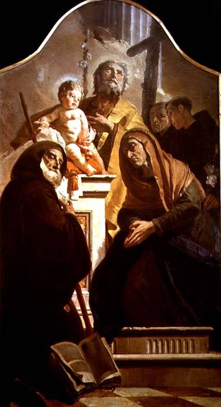St. Joseph with the Christ Child and Saints from Giovanni Battista Tiepolo